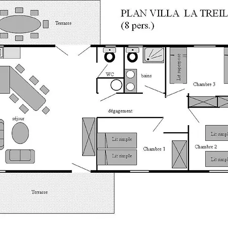 Semesterbostad Maison La Treille 1 8 Pers Grospierres